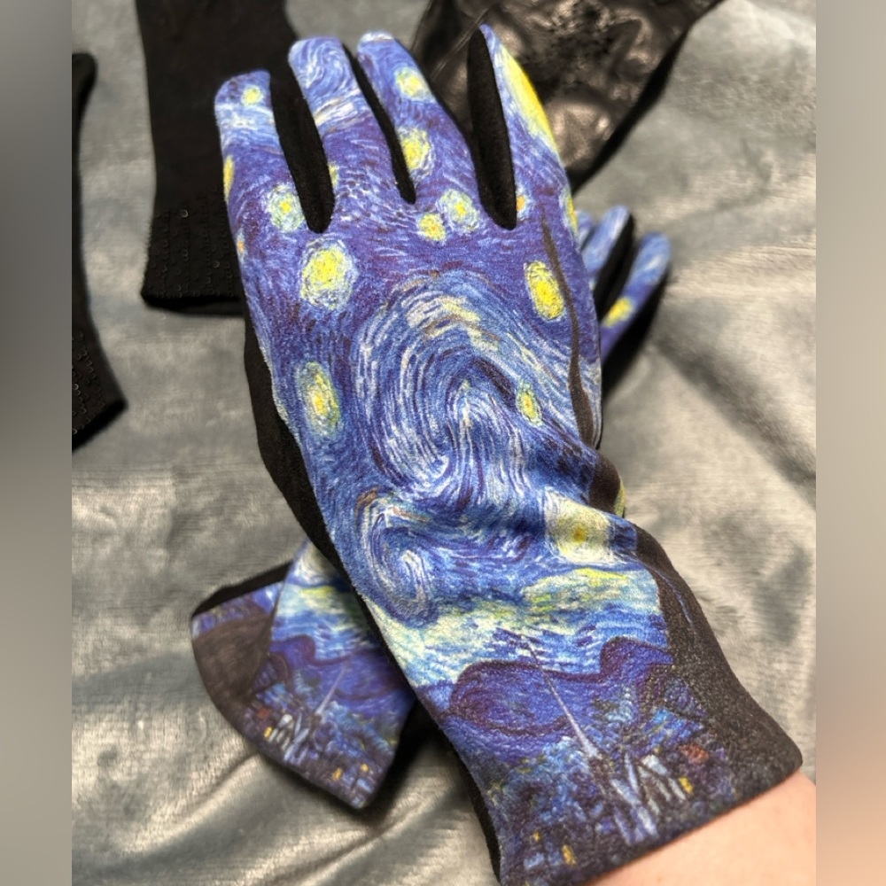 Starry Night Winter gloves